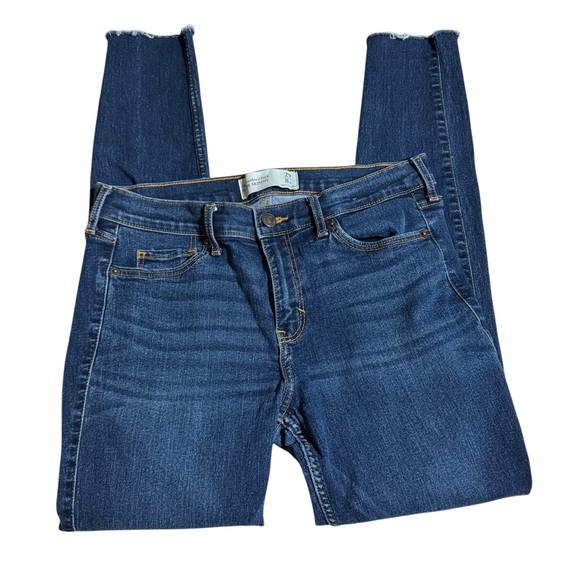 Abercrombie & Fitch Denim - Abercrombie & Fitch Super Skinny Raw Hem Ankle Jeans